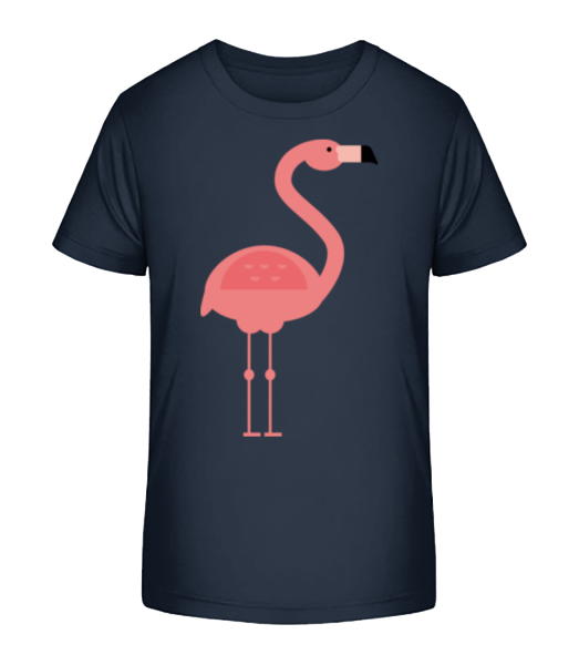 Flamingo Image - Kid's Bio T-Shirt Stanley Stella - Navy - Front