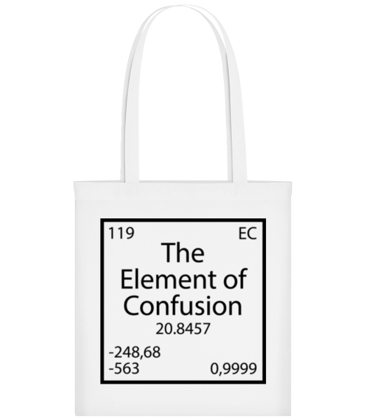 The Element Of Confusion - Tote Bag - White - Front