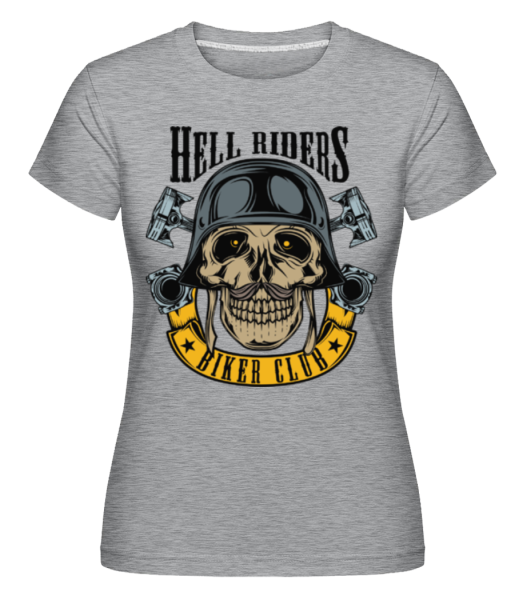 Hell Riders Biker Club -  Shirtinator Women's T-Shirt - Heather grey - Front