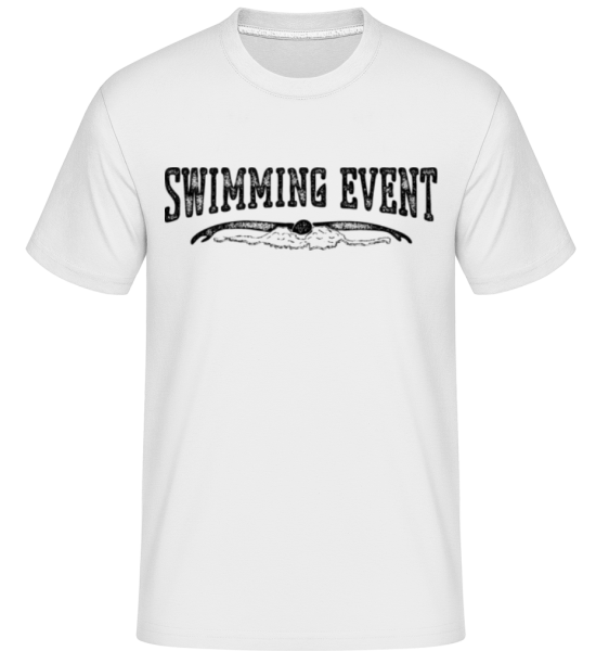 Swimming -  Shirtinator Men's T-Shirt - White - Front
