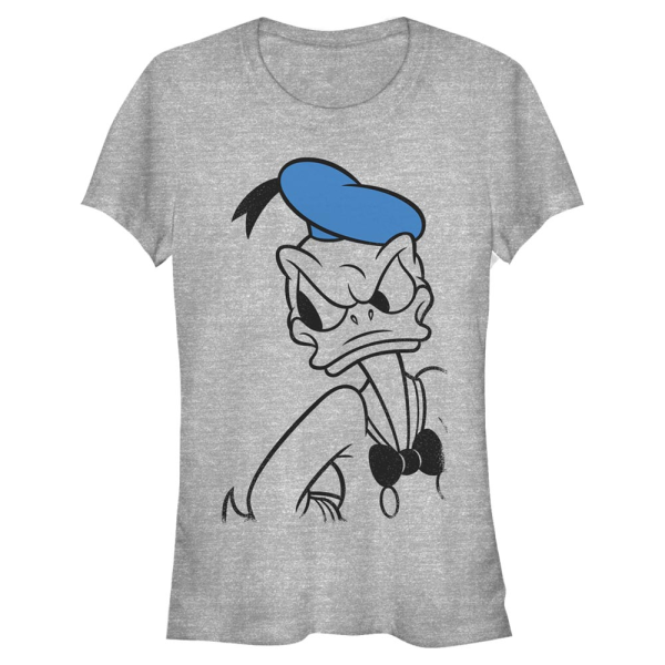 Disney Classics - Mickey Mouse - Donald Duck Tonal Line Donald - Women's T-Shirt - Heather grey - Front