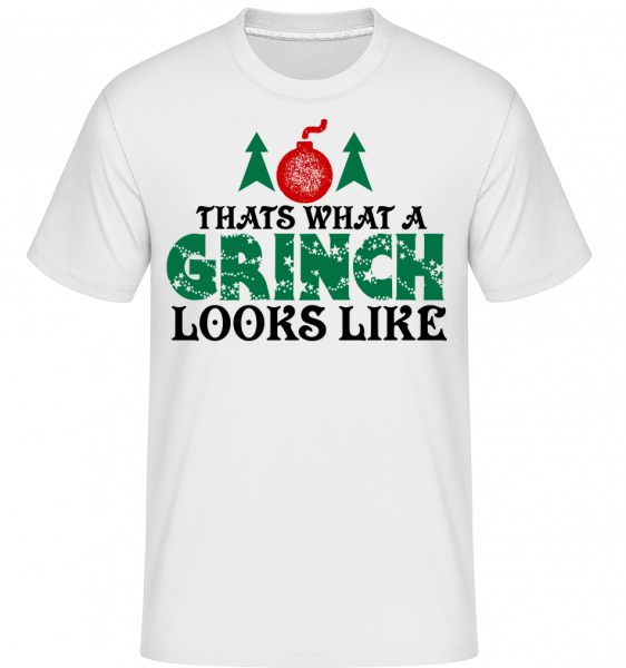 What A Grinch Looks Like -  Shirtinator Men's T-Shirt - White - Vorn