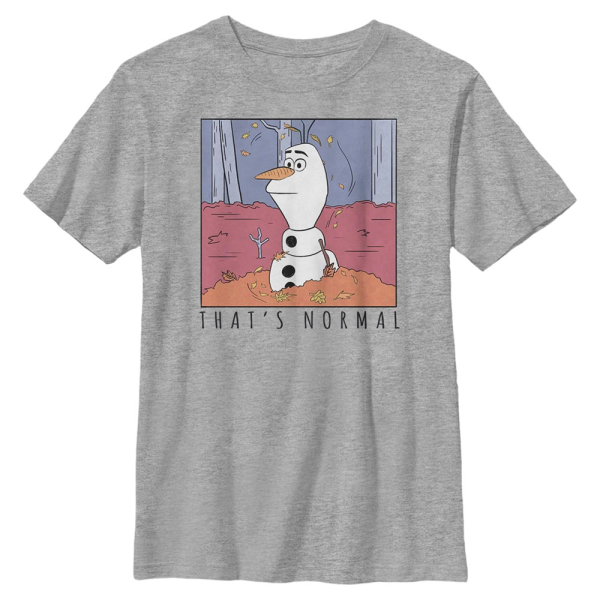 Disney - Frozen - Olaf Normal - Kids T-Shirt - Heather grey - Front
