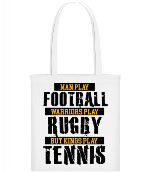 Kings Play Tennis - Tote Bag - White - Front