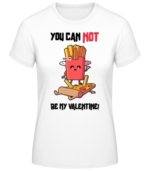 Not My Valentine - Women's Basic T-Shirt - White - Front