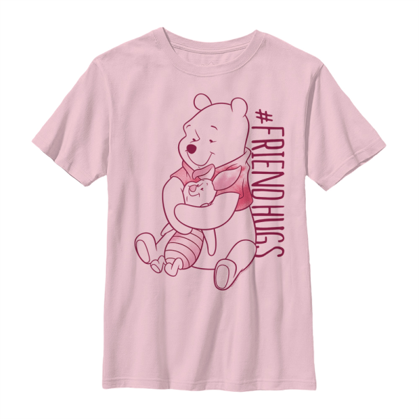 Disney - Winnie the Pooh - Pú & prasátko Piglet Pooh Hugs - Kids T-Shirt - Pink - Front