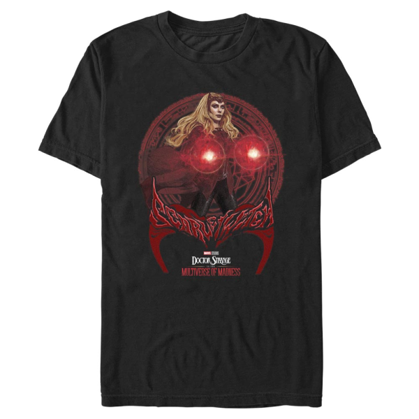 Marvel - Doctor Strange - Scarlet Witch Her Hero Spell - Men's T-Shirt - Black - Front