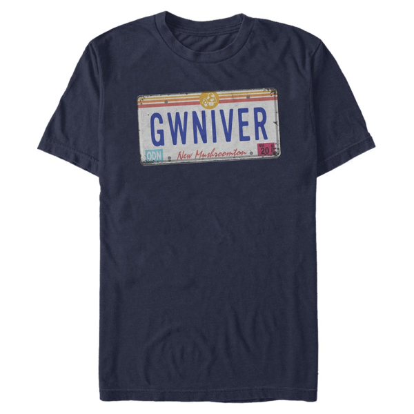 Pixar - Onward - Guinevere GWNIVER Plate - Men's T-Shirt - Navy - Front