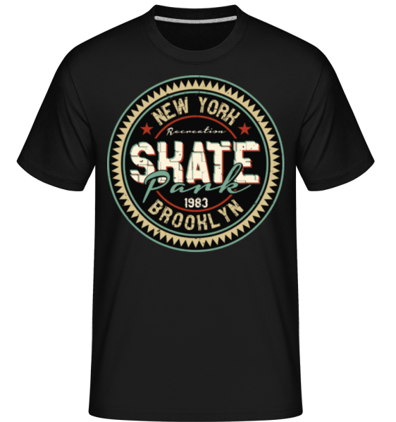 New York Skate -  Shirtinator Men's T-Shirt - Black - Front
