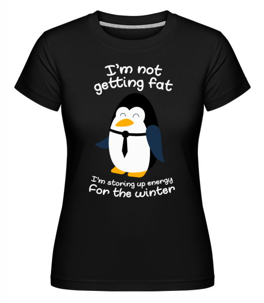 Pinguin Is Not Fat -  Shirtinator Women's T-Shirt - Black - Vorn