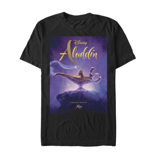 Disney - Aladdin - Aladdin Live Action Cover - Men's T-Shirt - Black - Front