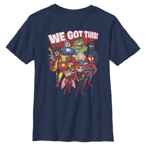Marvel - Avengers - Avengers We Got This - Kids T-Shirt - Navy - Front