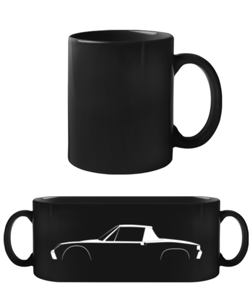 'Porsche 914' Silhouette - Black Mug - Black - Front