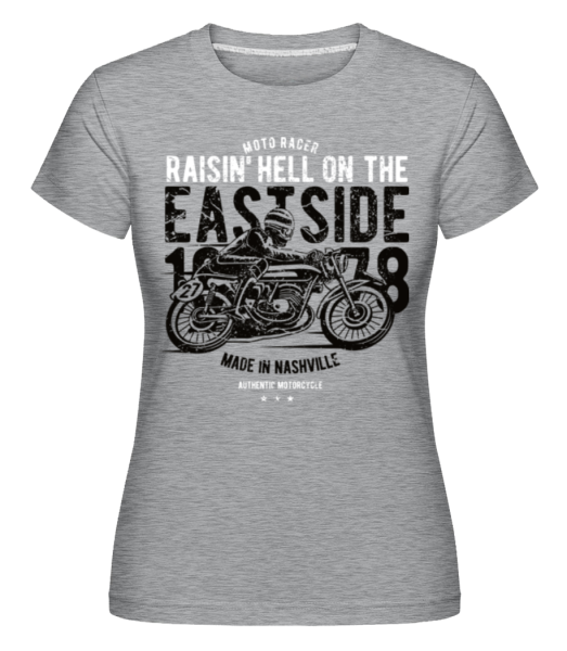 Raisin Hell Moto Racer -  Shirtinator Women's T-Shirt - Heather grey - Front