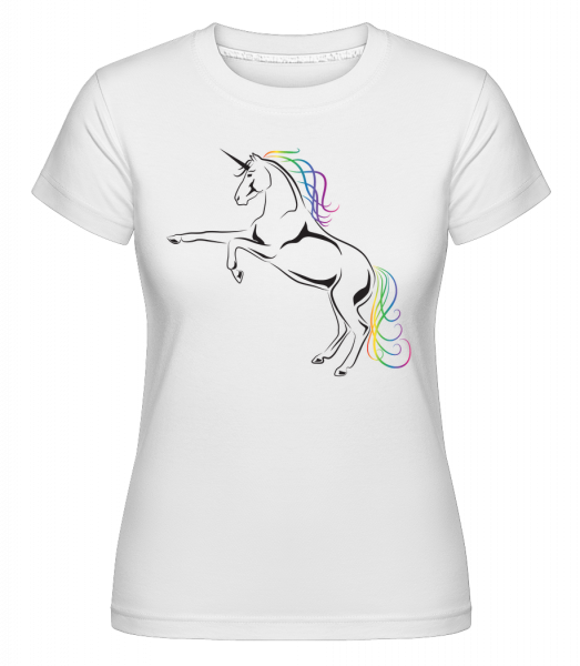 Unicorn -  Shirtinator Women's T-Shirt - White - Vorn