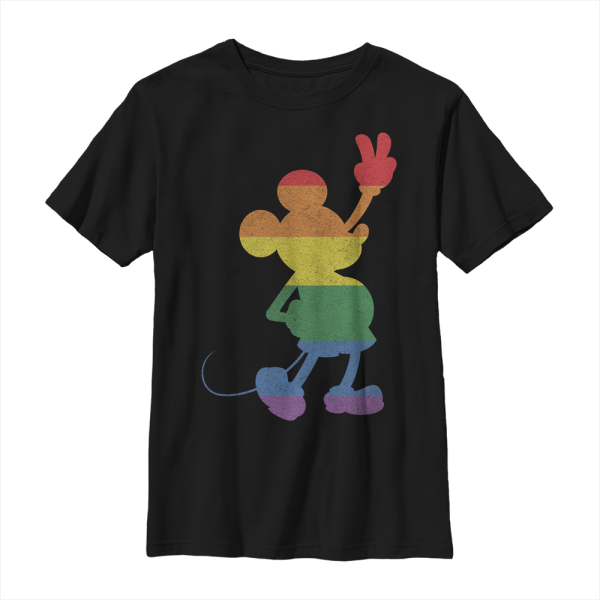 Disney Classics - Mickey Mouse - Mickey Love Is Love Pride - Pride - Kids T-Shirt - Black - Front