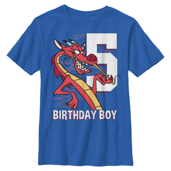 Disney - Mulan - Mushu Five - Kids T-Shirt - Royal blue - Front