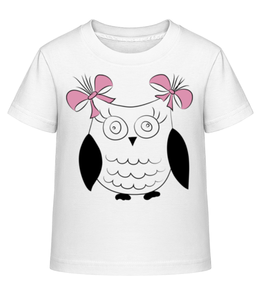 Girl Owl - Kid's Shirtinator T-Shirt - White - Front