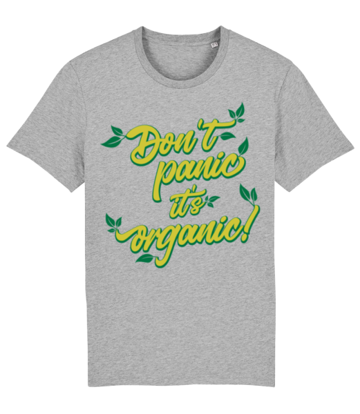 Dont Panic Its Organic - Men's Organic T-Shirt Stanley Stella - Heather grey - Front