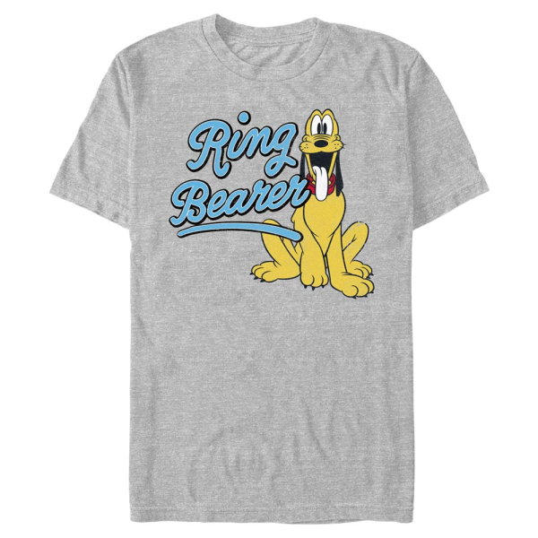 Disney Classics - Mickey Mouse - Pluto Ring - Men's T-Shirt - Heather grey - Front