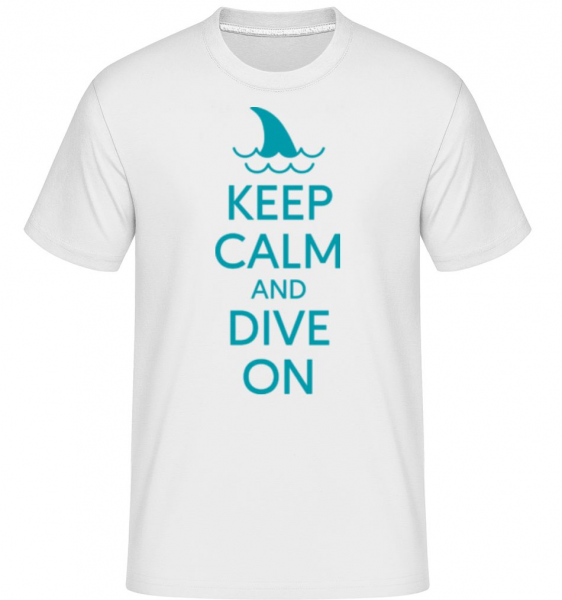 Keep Calm Dive On -  Shirtinator Men's T-Shirt - White - Front