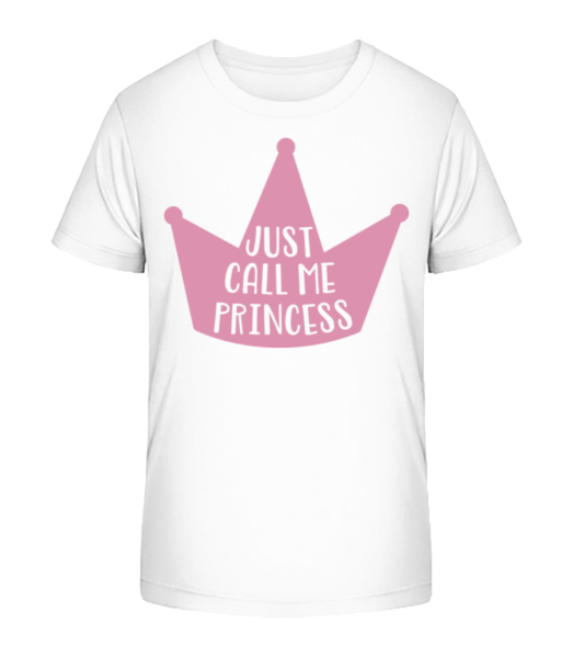 Call Me Princess - Kid's Bio T-Shirt Stanley Stella - White - Front