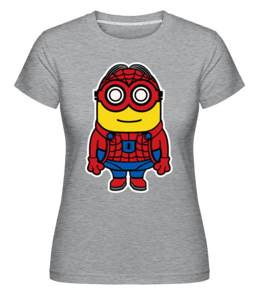 Minion Spiderman -  Shirtinator Women's T-Shirt - Heather grey - Front