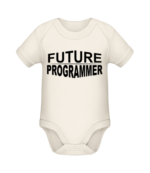Future Programmer - Organic Baby Body - Cream - Front