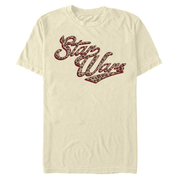 Star Wars - Logo Cheetah - Men's T-Shirt - Cream - Front