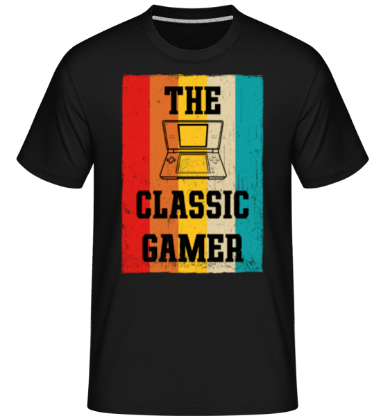 The Classic Gamer -  Shirtinator Men's T-Shirt - Black - Front