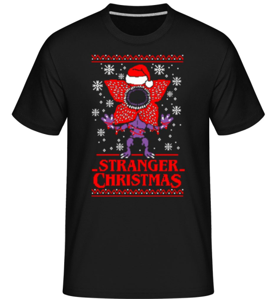 Ugly Stranger Christmas -  Shirtinator Men's T-Shirt - Black - Front