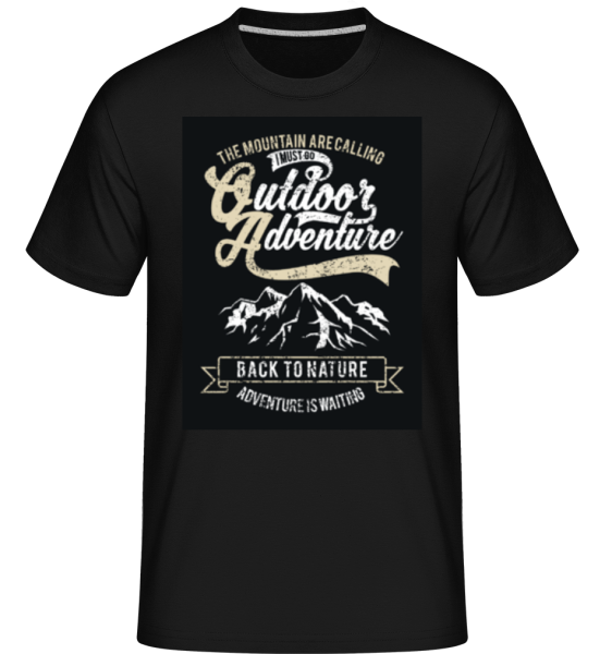 Outdoor Adventure -  Shirtinator Men's T-Shirt - Black - Front