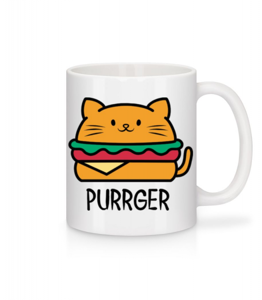 Purrger - Mug - White - Front