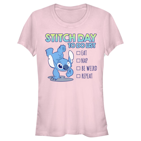 Disney Classics - Lilo & Stitch - Stitch To Do - Women's T-Shirt - Pink - Front