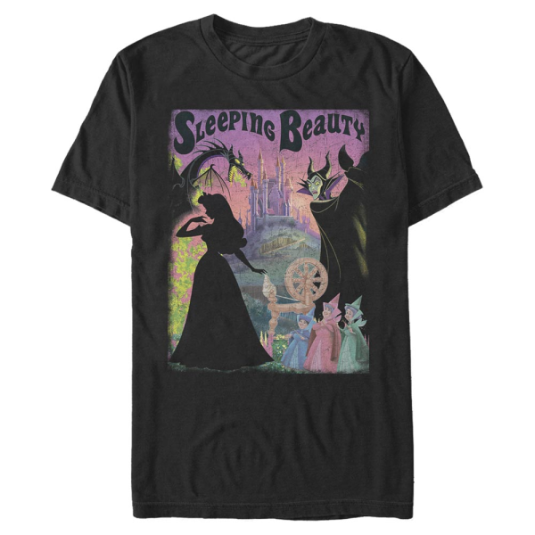 Disney - Sleeping Beauty - Skupina Poster - Men's T-Shirt - Black - Front