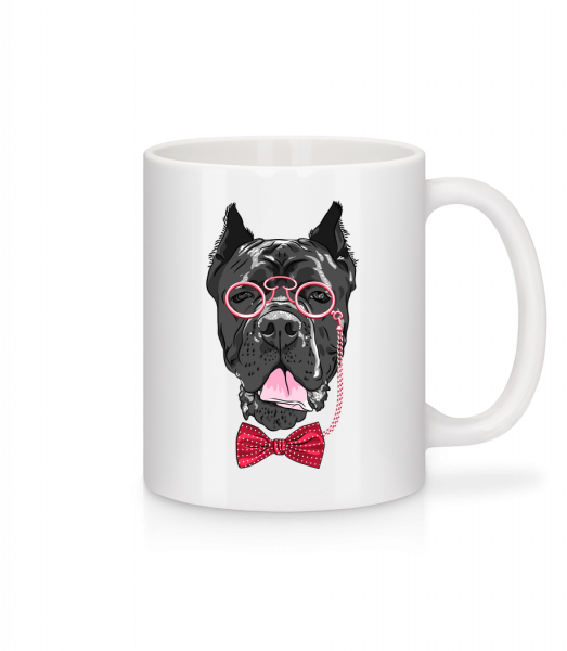 Dog With Glasses - Mug - White - Vorn