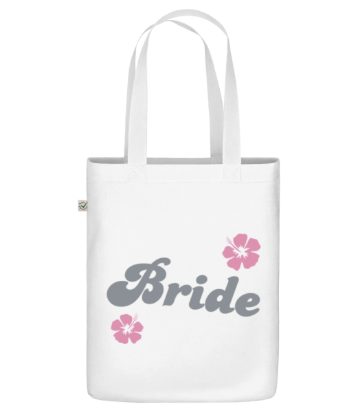 Bride Flowers - Organic tote bag - White - Front