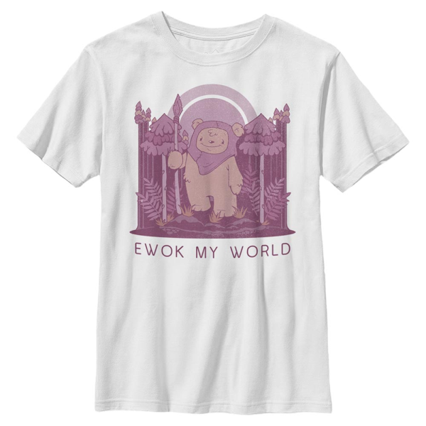 Star Wars - Ewoks My World - Valentine's Day - Kids T-Shirt - White - Front