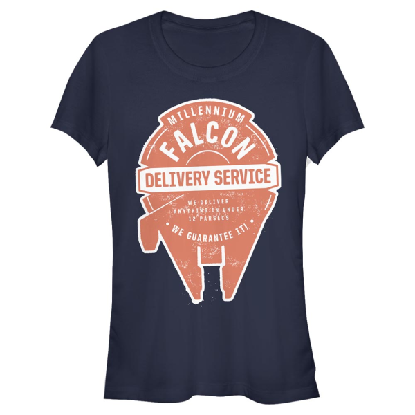 Star Wars - Millennium Falcon Falcon Delivery - Women's T-Shirt - Navy - Front