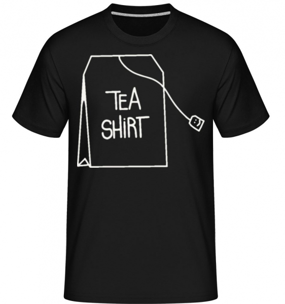 Tea Shirt -  Shirtinator Men's T-Shirt - Black - Front