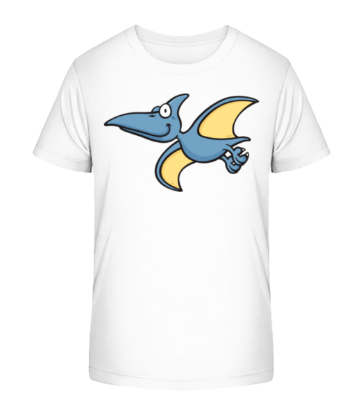 Cartoon Pterosaur - Kid's Bio T-Shirt Stanley Stella - White - Front