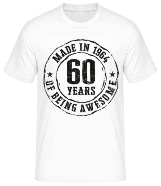 Made In 1963 - Men's Basic T-Shirt - White - Front