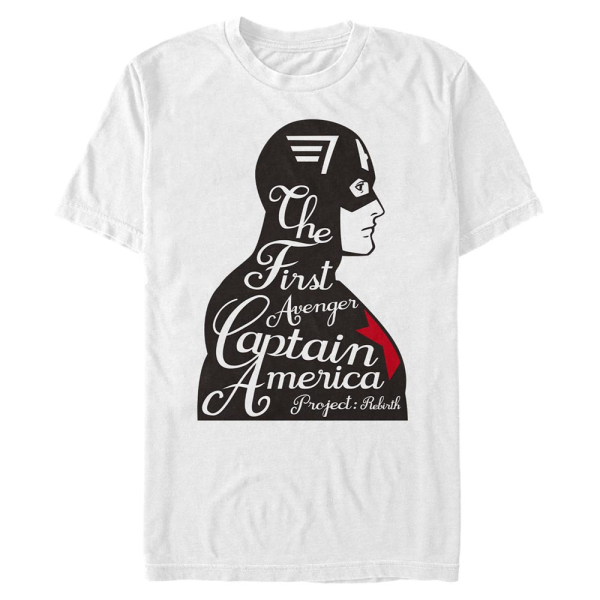 Marvel - Avengers - Captain America First Avenger - Men's T-Shirt - White - Front