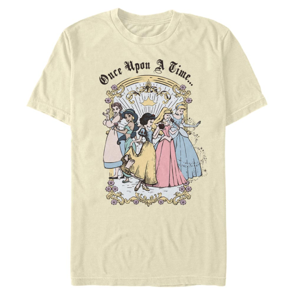 Disney Princesses - Skupina Vintage Princess Group - Men's T-Shirt - Cream - Front