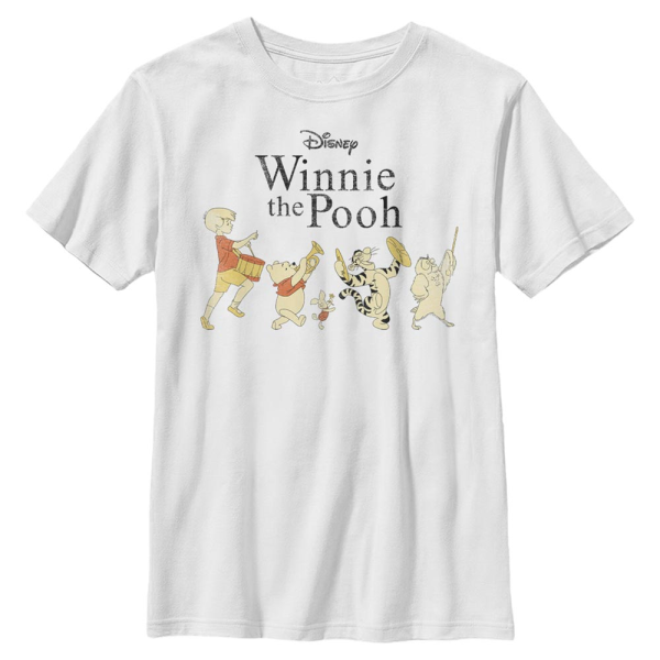 Disney Classics - Winnie the Pooh - Skupina Pooh Parade - Kids T-Shirt - White - Front