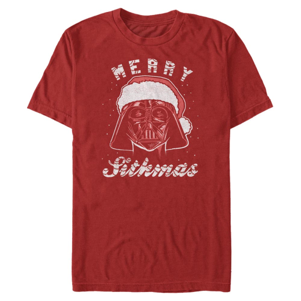 Star Wars - Darth Vader Sithmas - Christmas - Men's T-Shirt - Red - Front