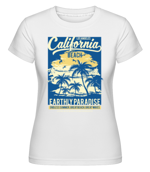 California Beach -  Shirtinator Women's T-Shirt - White - Front