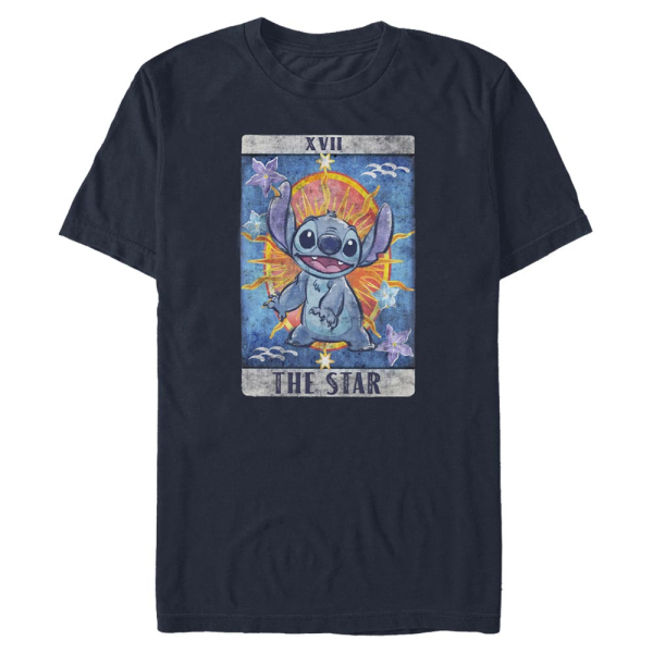 Disney - Lilo & Stitch - Stitch Tarot - Men's T-Shirt - Navy - Front
