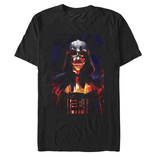 Star Wars - Obi-Wan Kenobi - Darth Vader Vader Paint - Men's T-Shirt - Black - Front