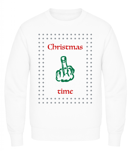 Christmas Time - Men's Sweatshirt AWDis - White - Vorn